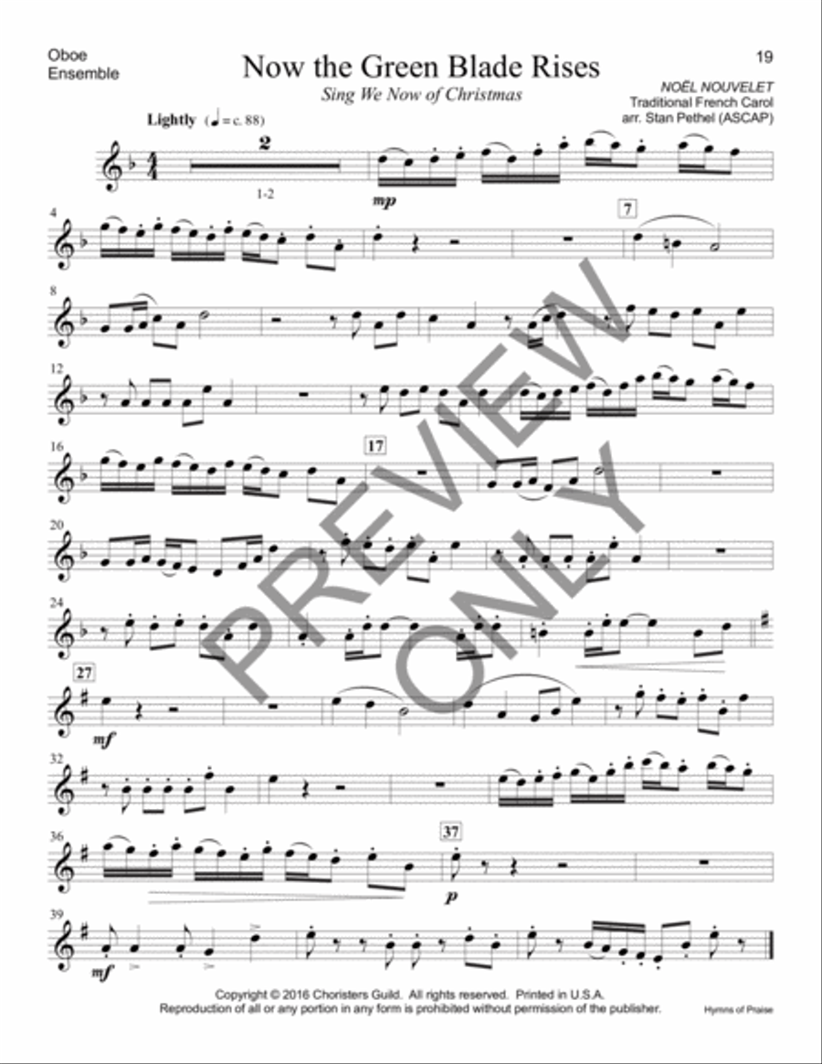 Hymns of Praise - Oboe Oboe scores gallery preview page 3