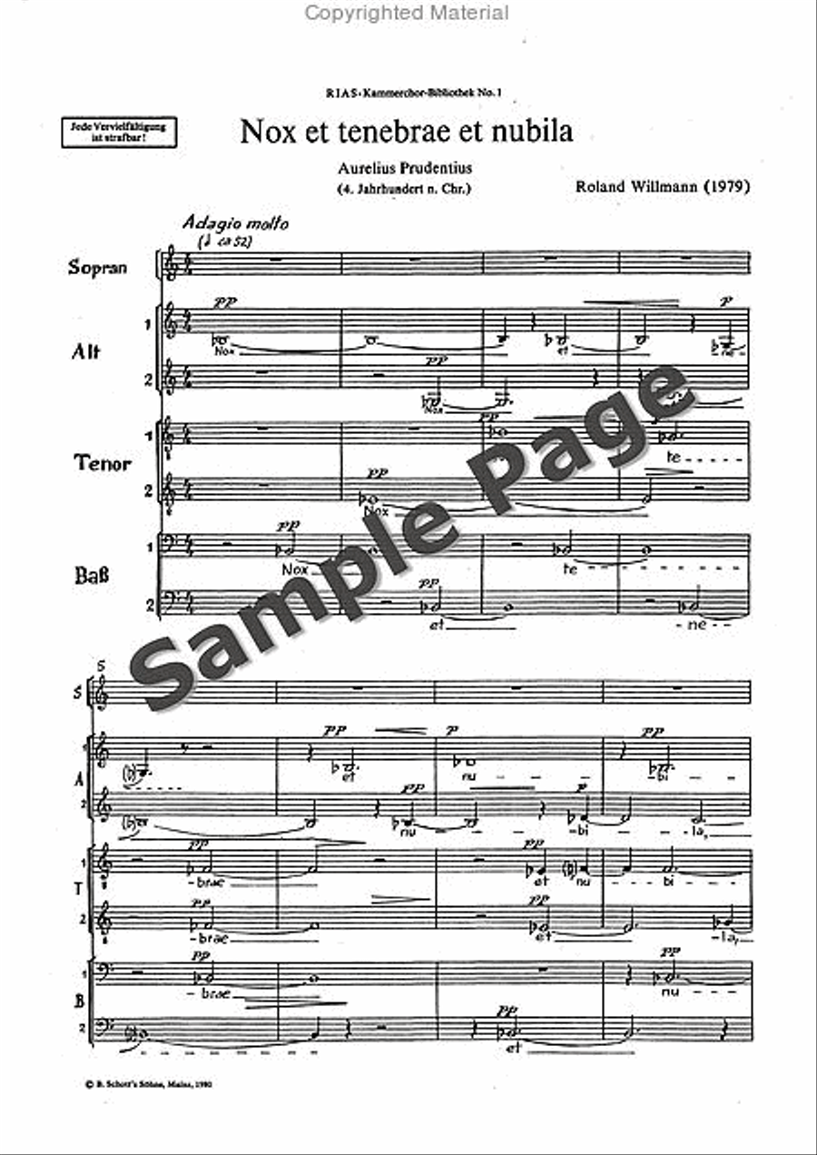 Nox Et Tenebrae Sssaaatttbbb Mixed Choir scores gallery preview page 4