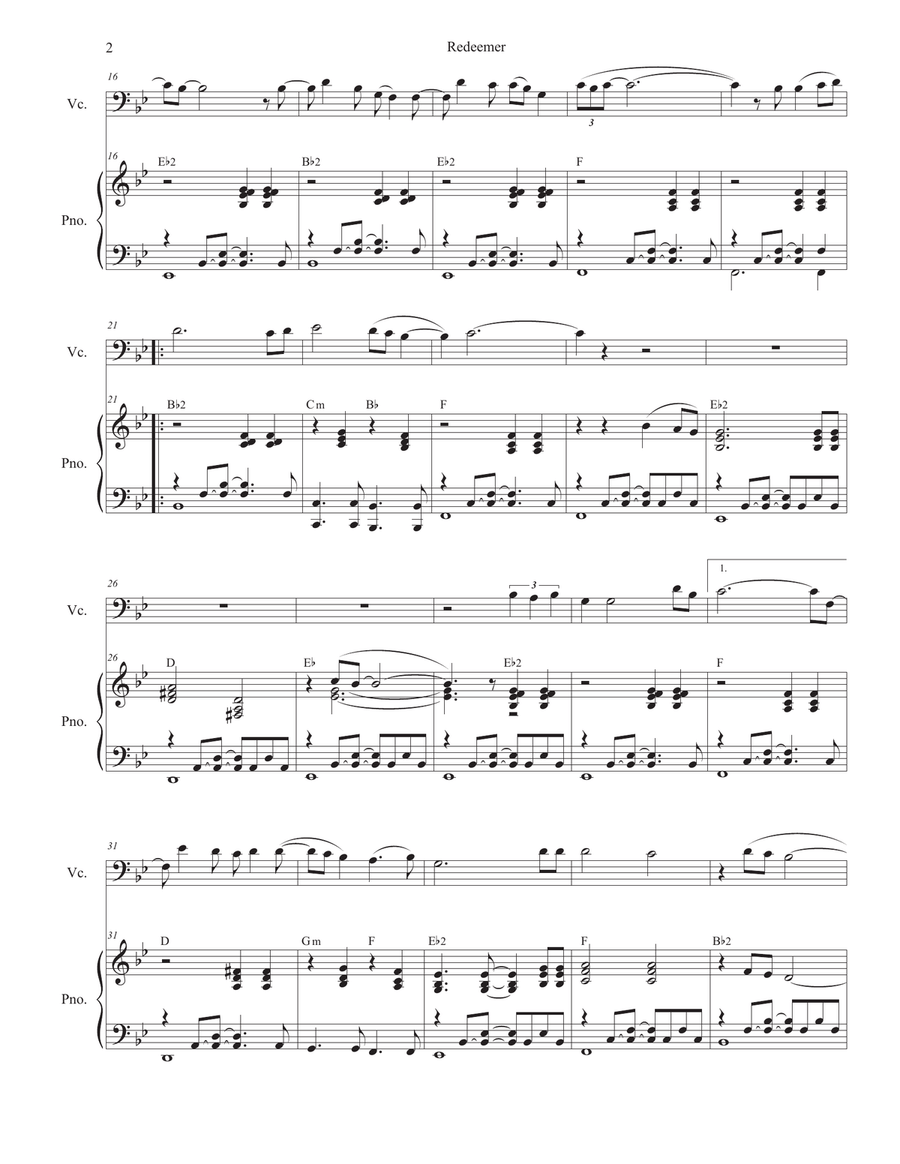 Redeemer Piano scores gallery preview page 2