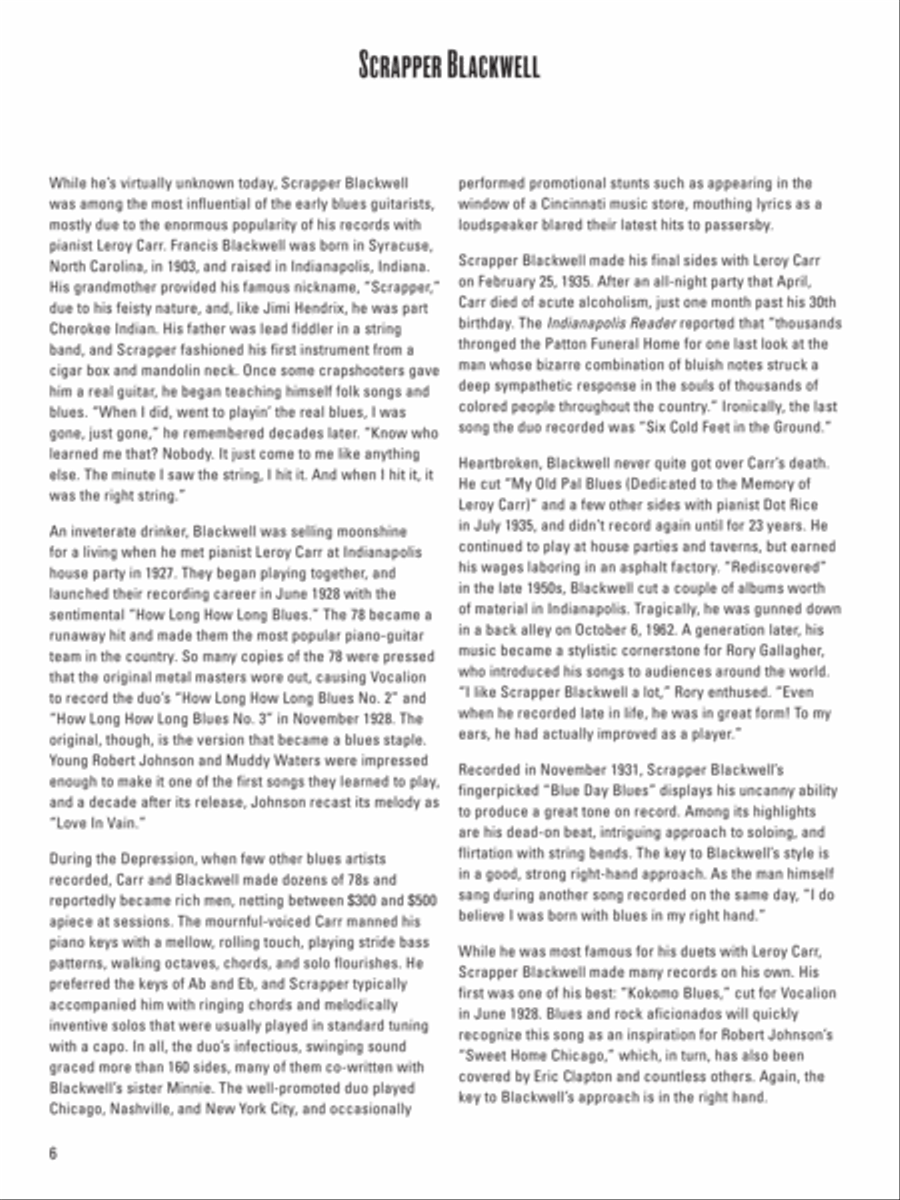 Stefan Grossman's Early Masters of American Blues Guitar: Country Blues Guitar Acoustic Guitar scores gallery preview page 3