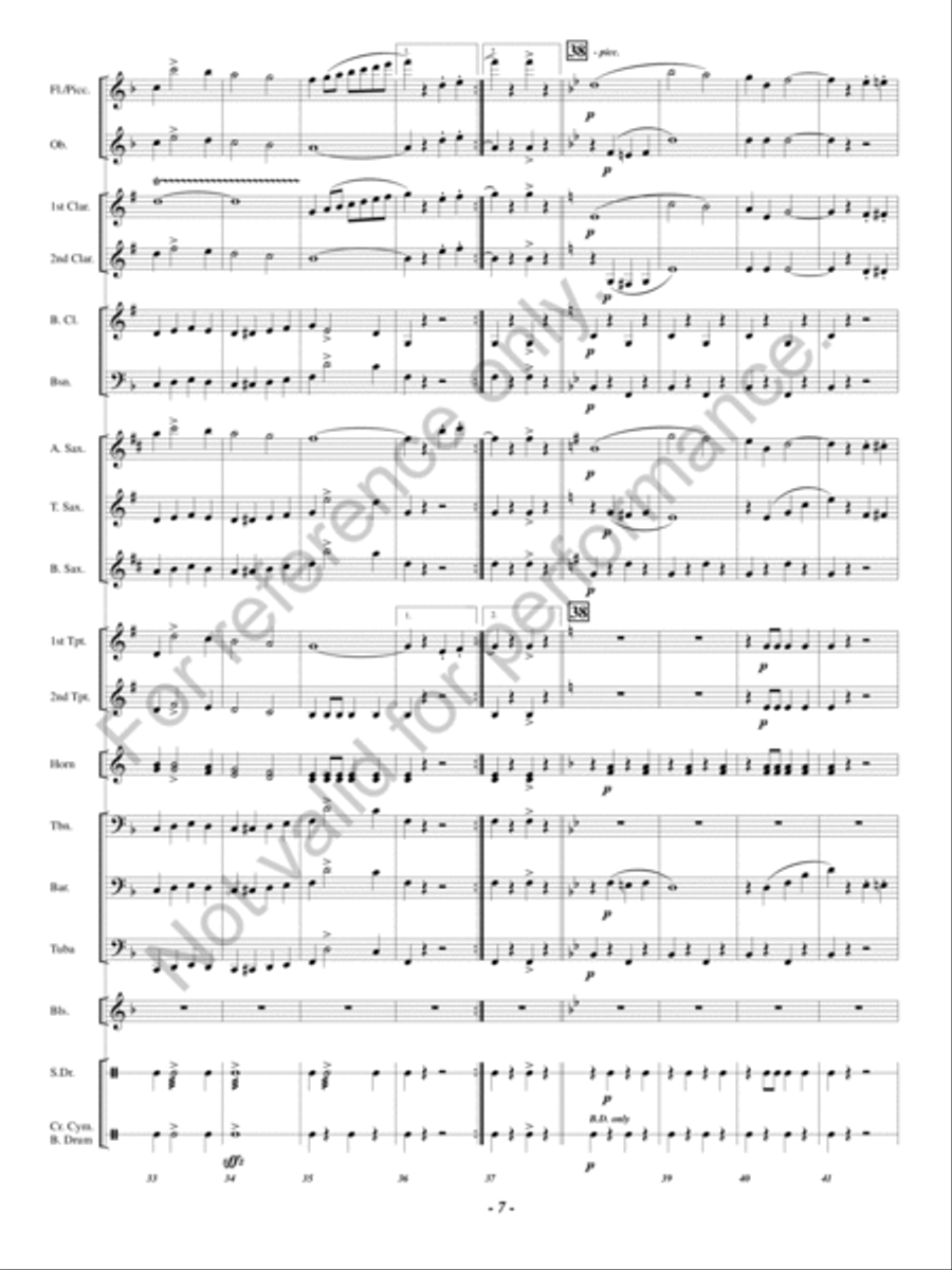 Hosts of Freedom Concert Band scores gallery preview page 6