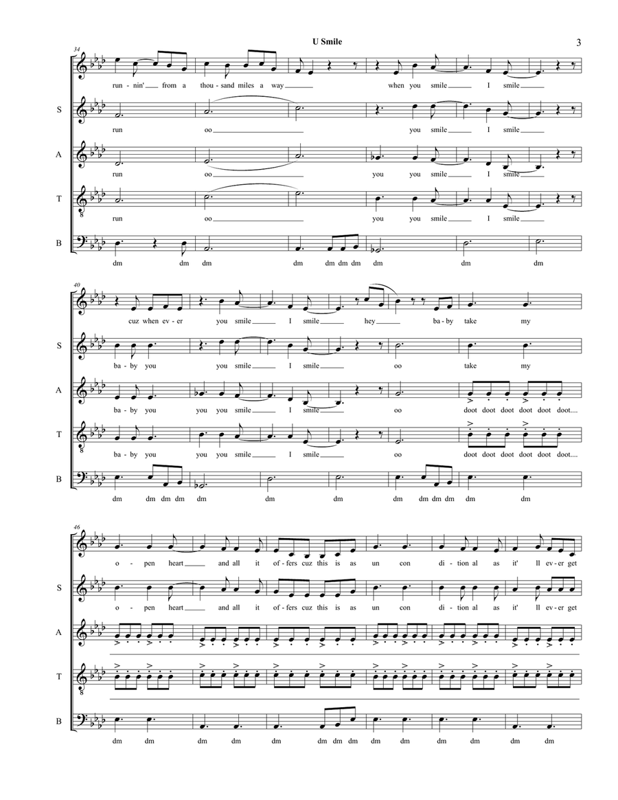 U Smile 4-Part scores gallery preview page 3