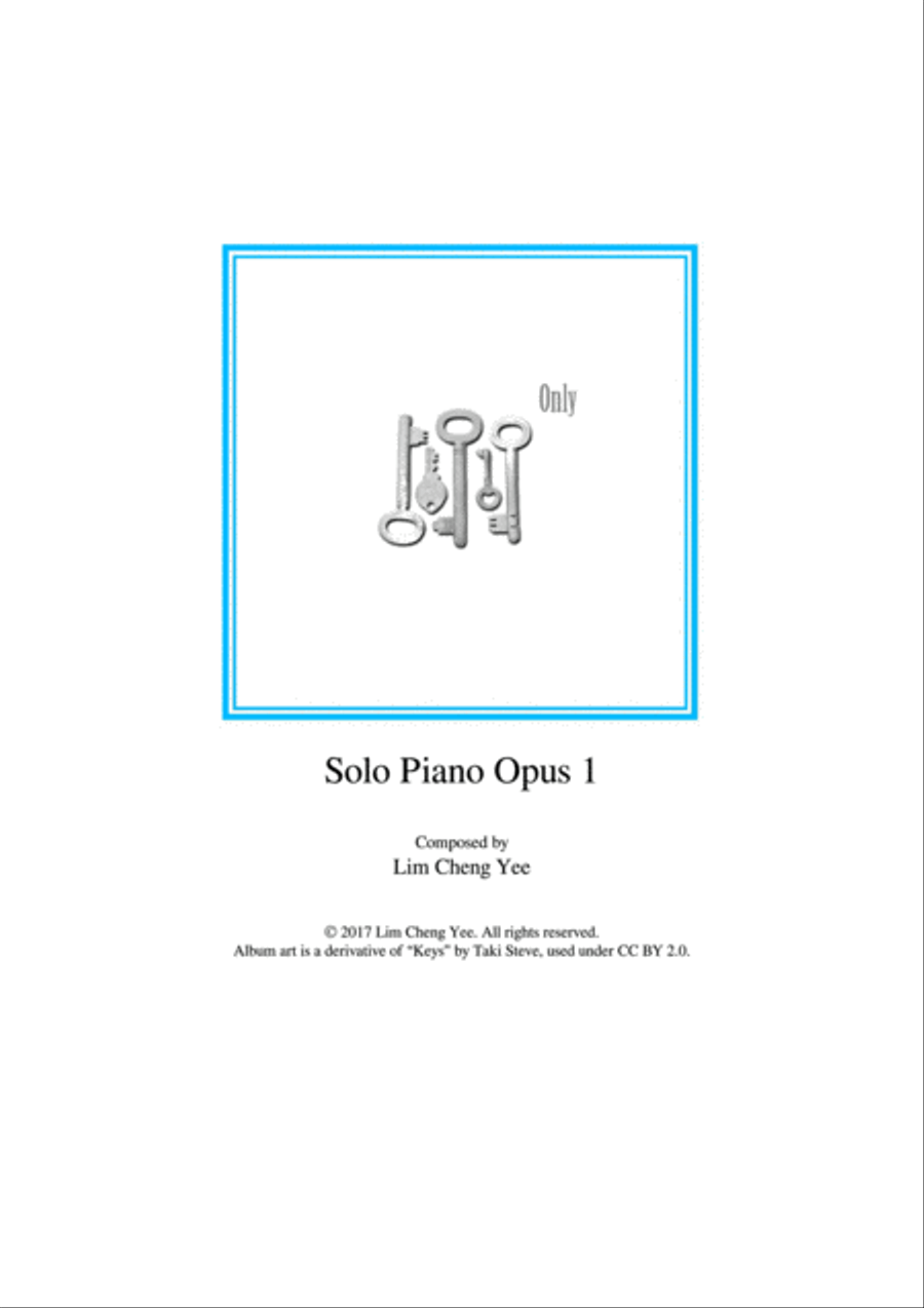 Solo Piano Opus 1 Easy Piano scores gallery preview page 1