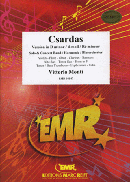 Csardas (Version D minor) - Alto Sax Solo