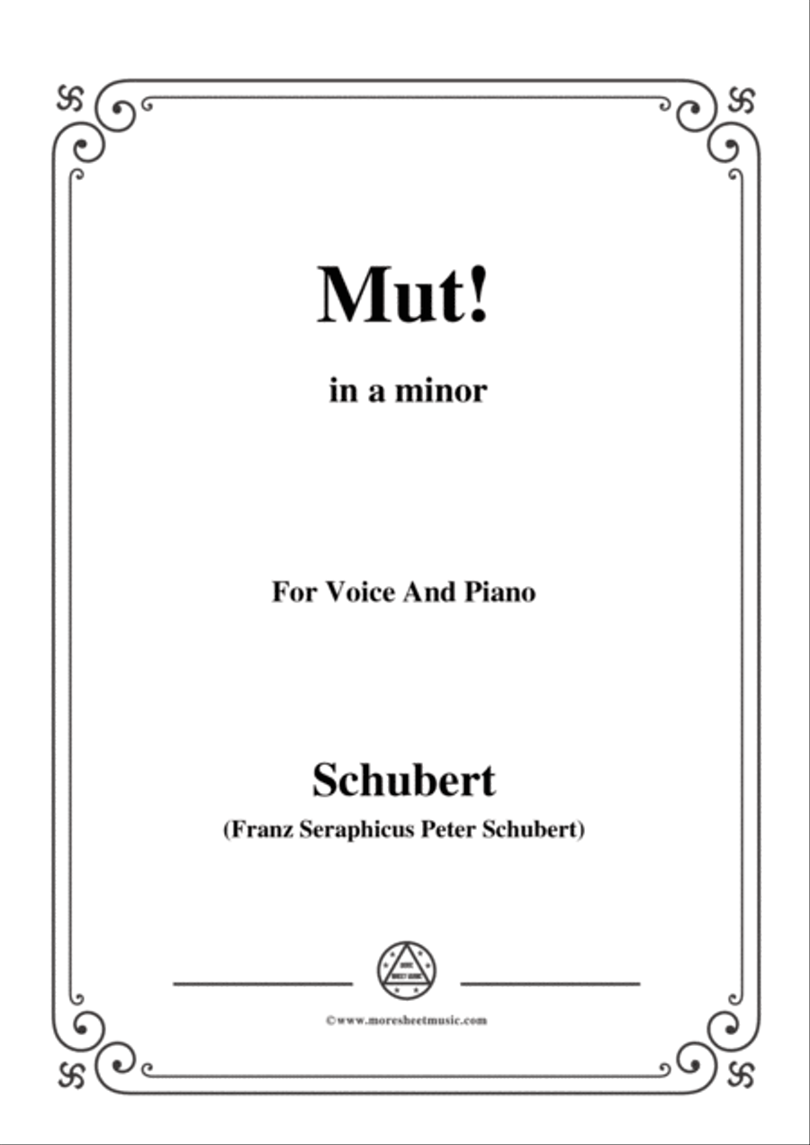 Schubert-Gute Nacht,from 'Winterreise',Op.89(D.911) No.1,in e minor,for Voice&Piano Piano, Vocal scores gallery preview page 1