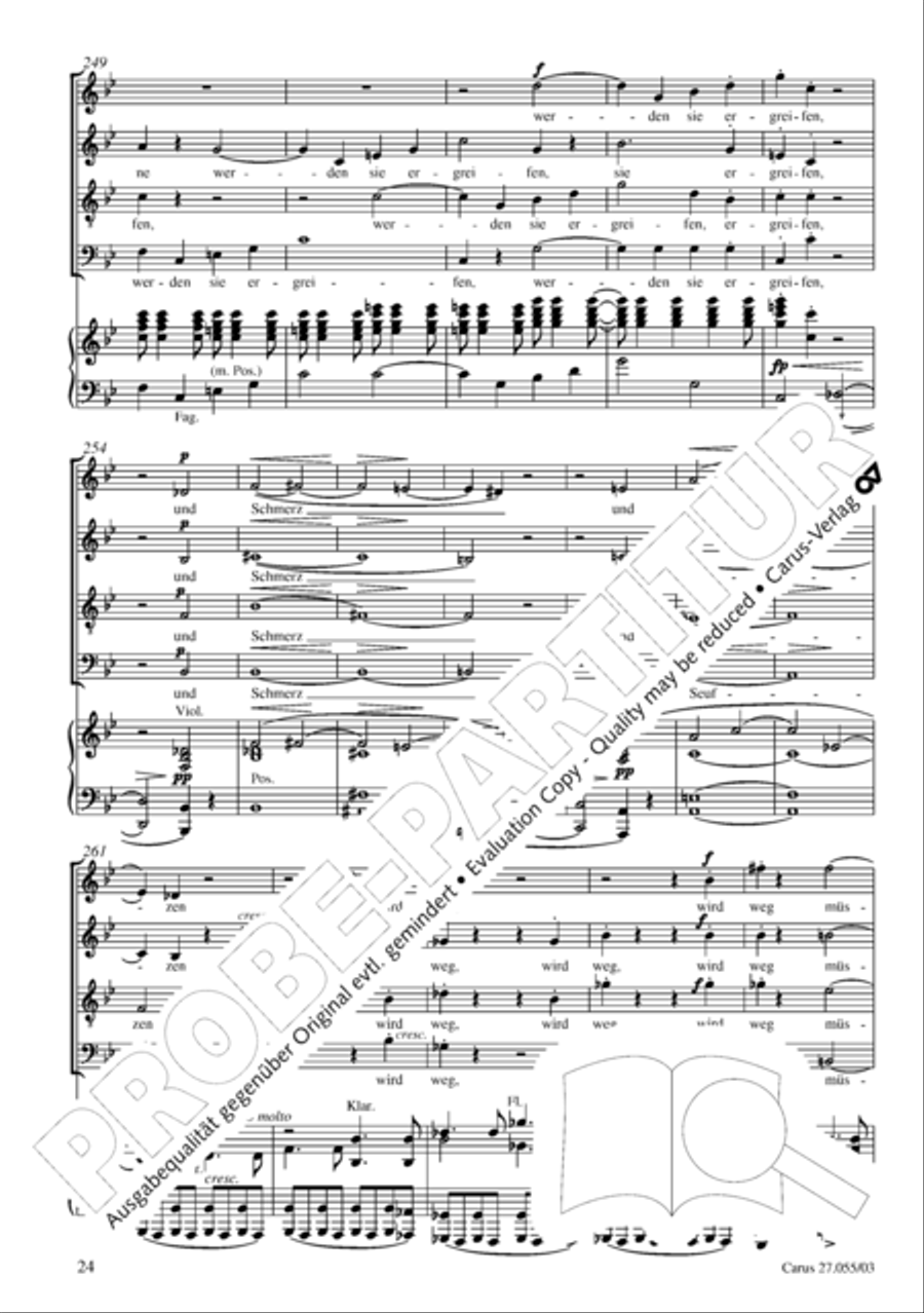 Ein Deutsches Requiem (German Requiem) 4-Part scores gallery preview page 27