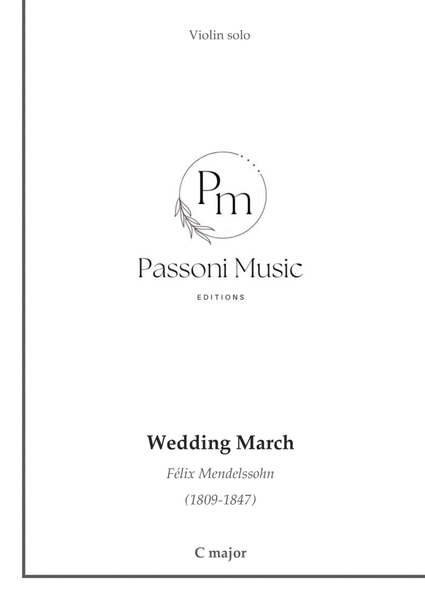 Wedding March for violin image number null