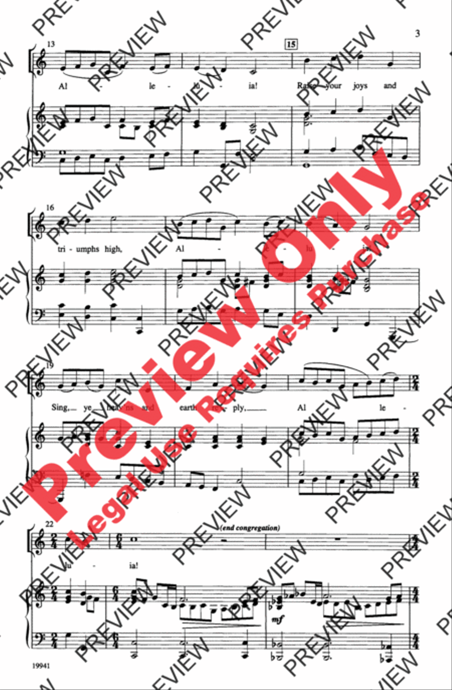 Resurrection Resurrection 4-Part scores gallery preview page 3