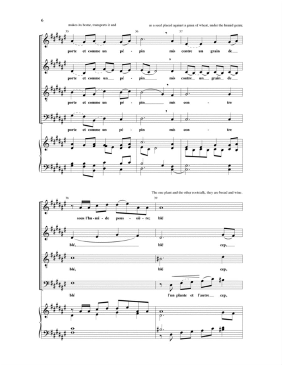 Encore un Mystere Encore un Mystere 4-Part scores gallery preview page 5