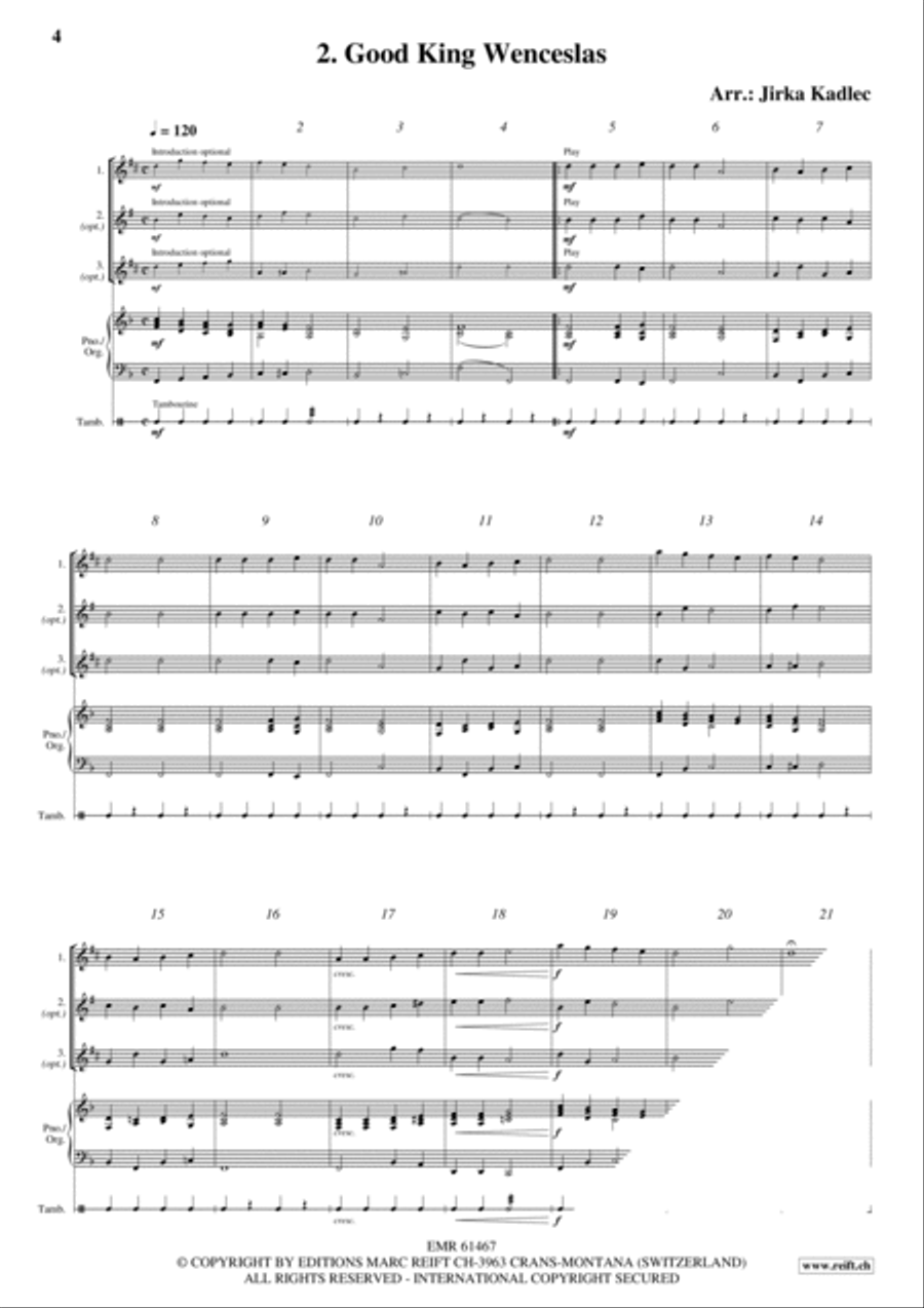 12 Easy Christmas Songs Woodwind Duet scores gallery preview page 4