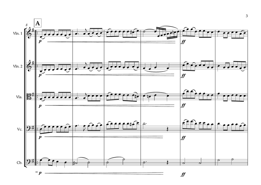Sri Lankan National Anthem for String Orchestra (World National Anthem Series) String Orchestra scores gallery preview page 3