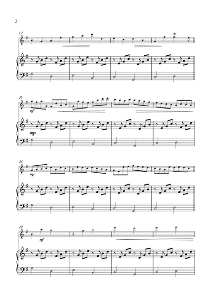 "Canon" by Pachelbel - Version for FLUTE SOLO with PIANO image number null