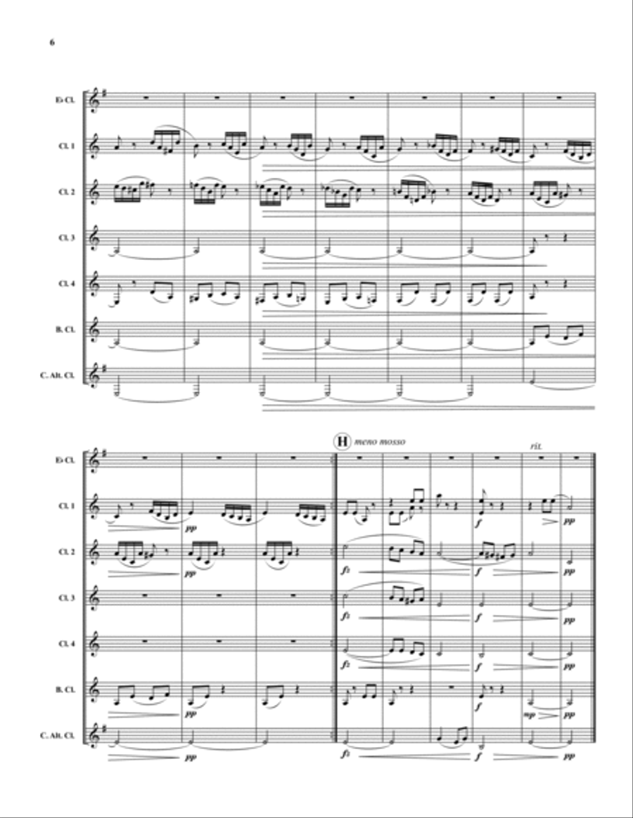 Bagatelle No. 1 Bagatelle No. 1 Clarinet Choir scores gallery preview page 6