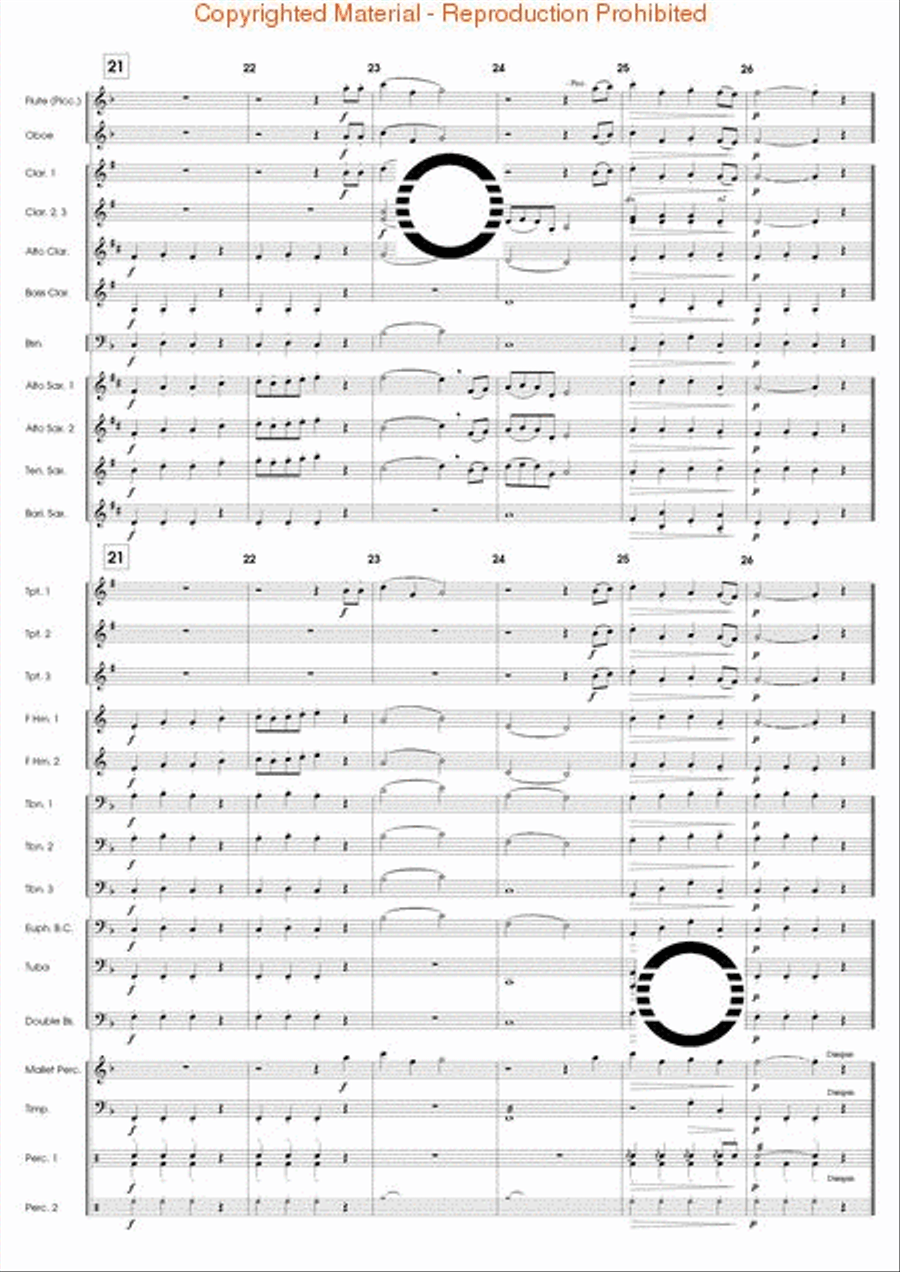 Articulation Studies Concert Band scores gallery preview page 28