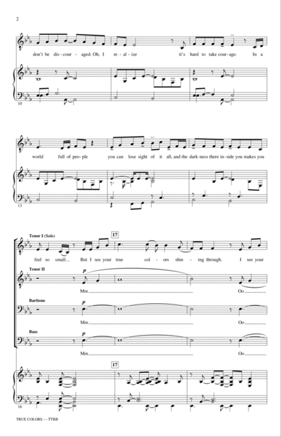 True Colors True Colors TTBB scores gallery preview page 2