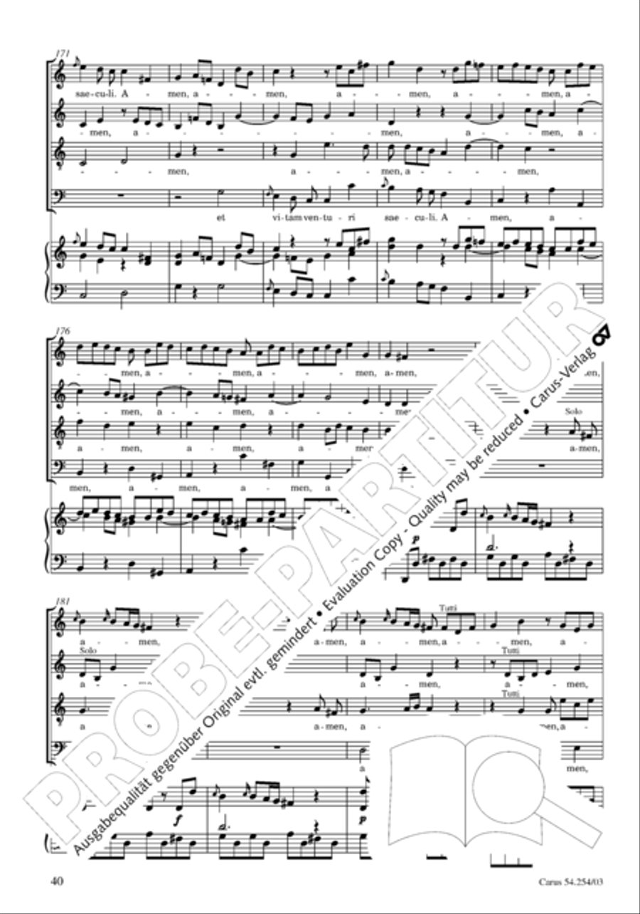 Missa Sancti Hieronymi 4-Part scores gallery preview page 41