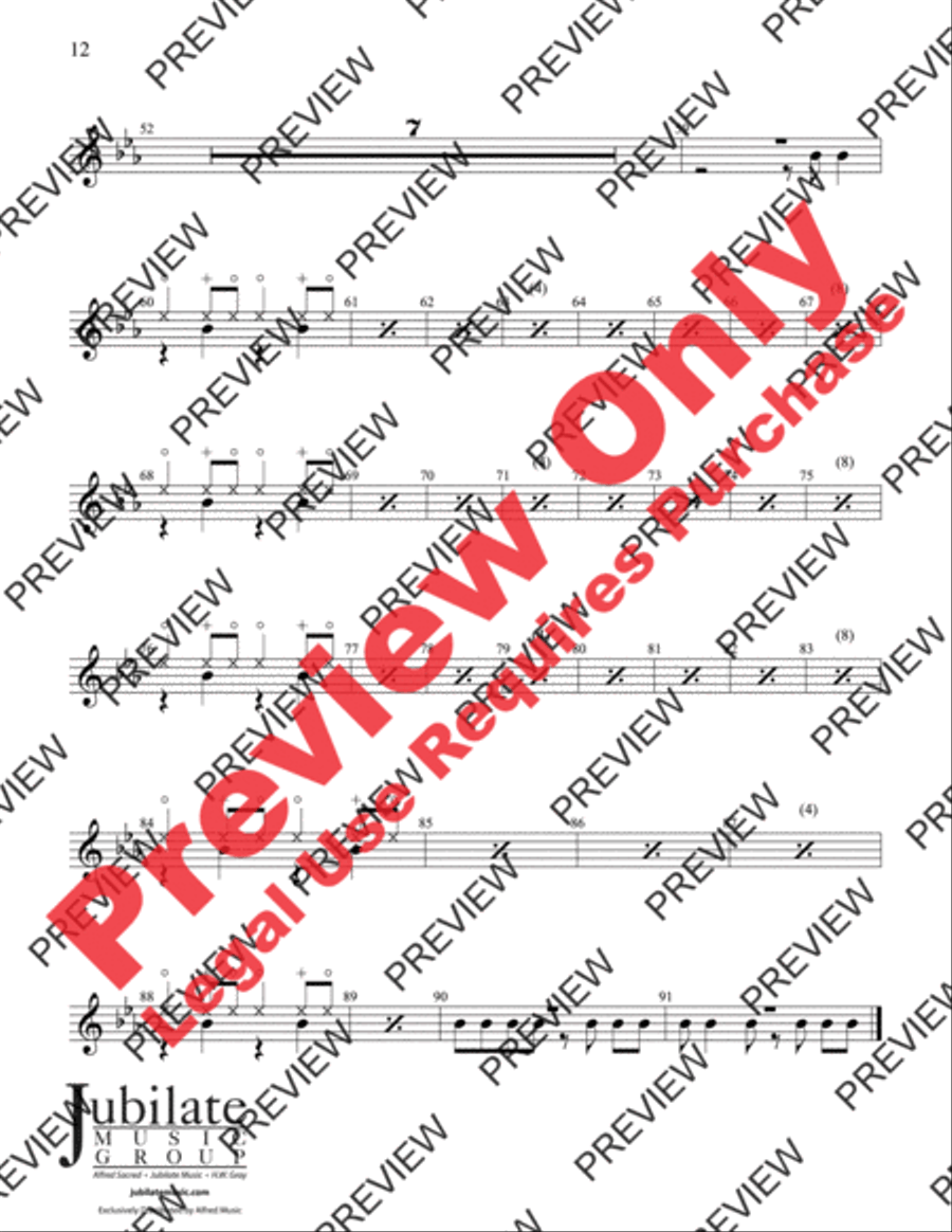 Elijah Rock Handbell Choir scores gallery preview page 12