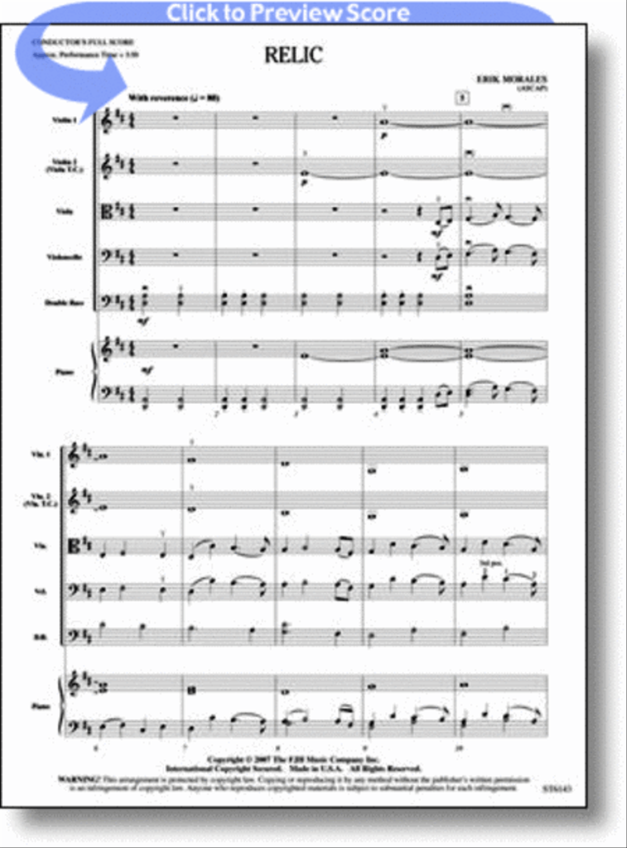 Relic String Orchestra scores gallery preview page 1