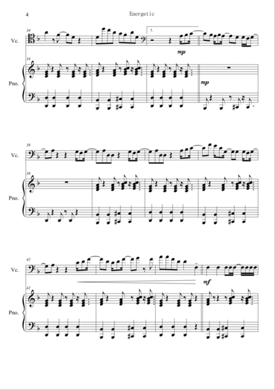 Energetic Piano scores gallery preview page 4