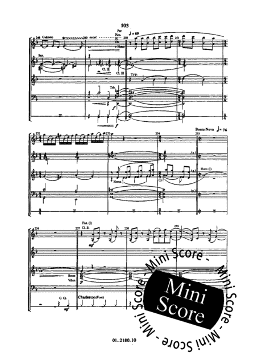 Brazilian Suite Brazilian Suite Concert Band scores gallery preview page 109