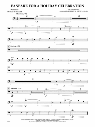 Fanfare for a Holiday Celebration: (wp) B-flat Tuba B.C.