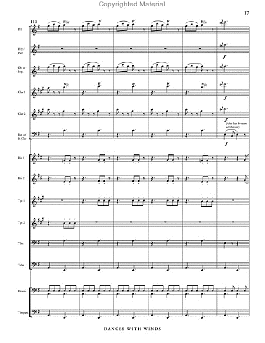 Dances with Winds Dances with Winds Concert Band scores gallery preview page 23