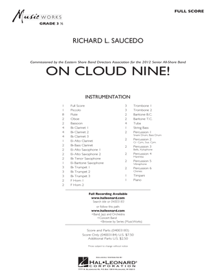 On Cloud Nine! - Full Score