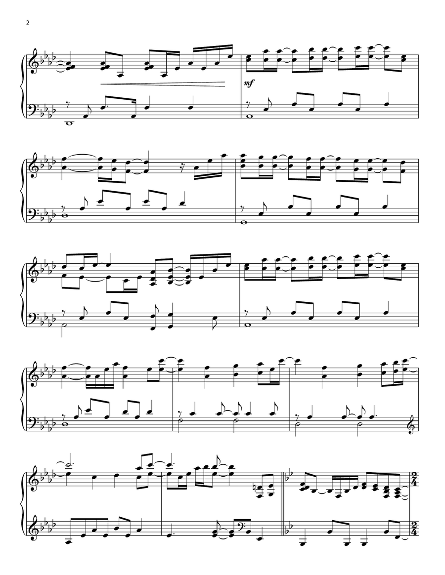 From This Moment On Piano Solo scores gallery preview page 2
