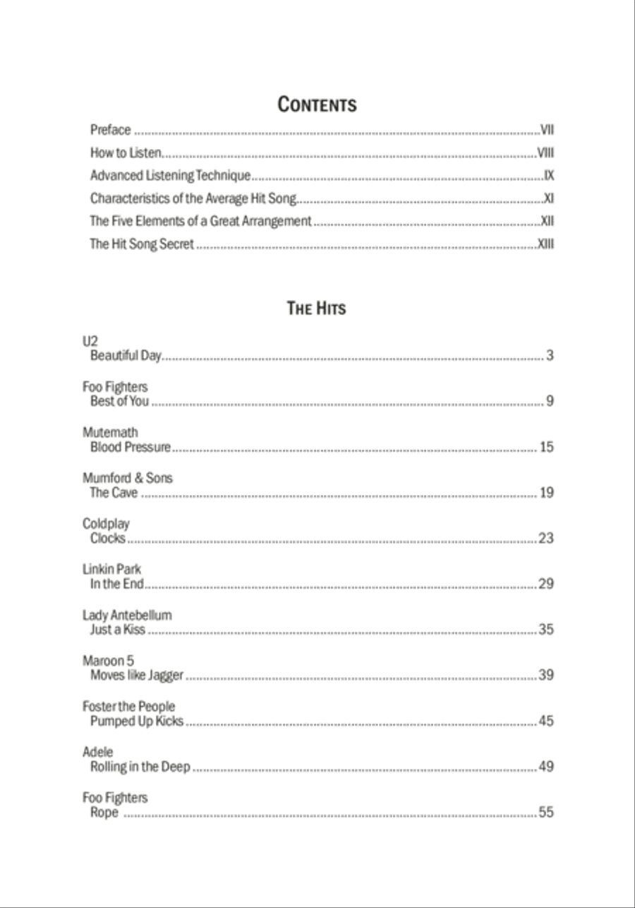Bobby Owsinski's Deconstructed Hits -- Modern Rock & Country Collection / Songbook scores gallery preview page 2