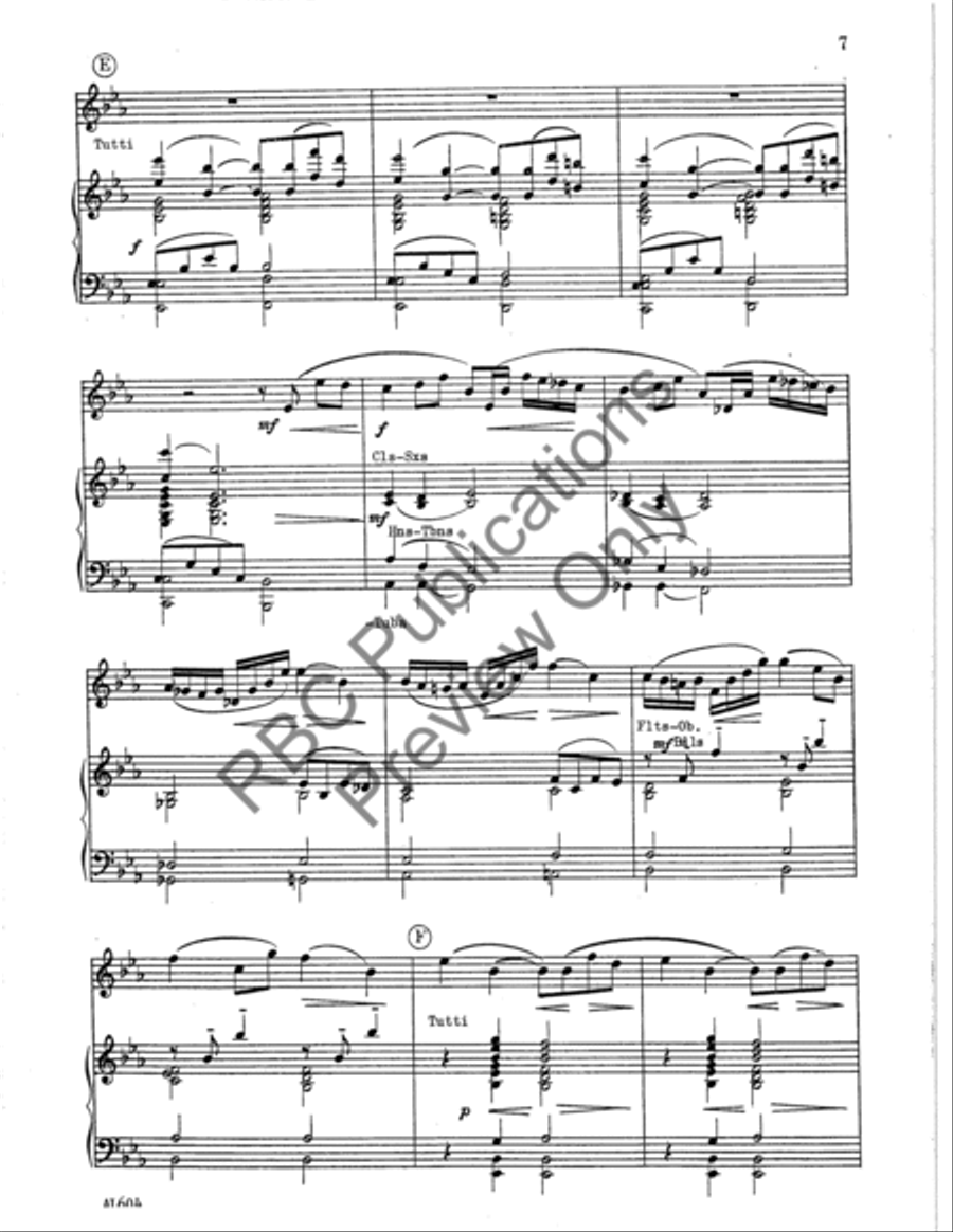 Palo Alto Alto Sax And Band (Score) Alto Saxophone scores gallery preview page 8