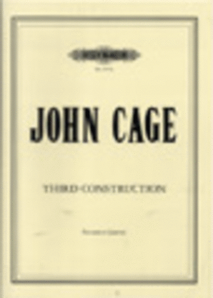 Third Construction by John Cage Small Ensemble - Sheet Music