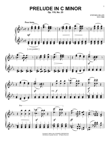 Prelude in C Minor, Op. 119, No. 25