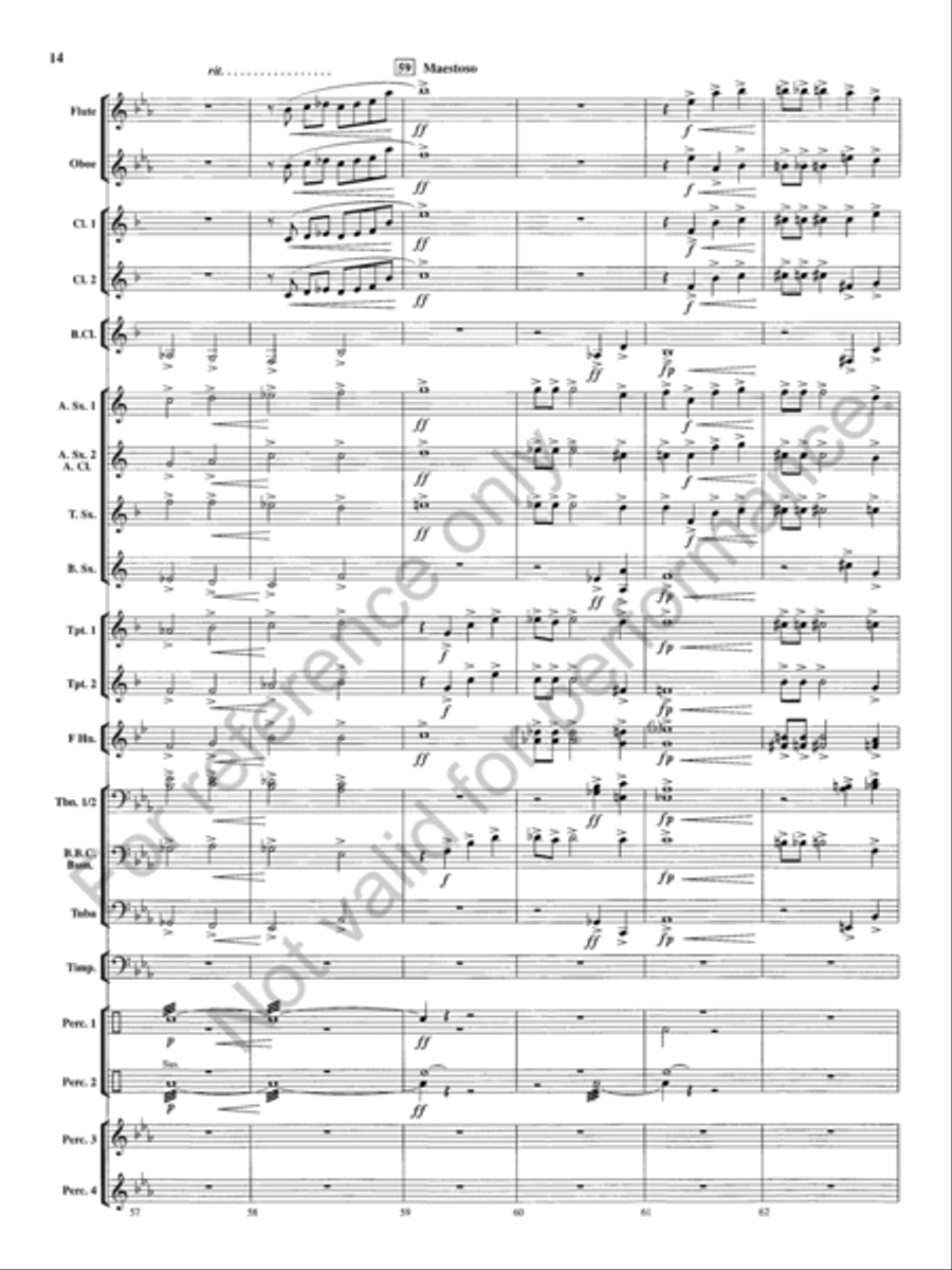 Tempest Rising Concert Band scores gallery preview page 15