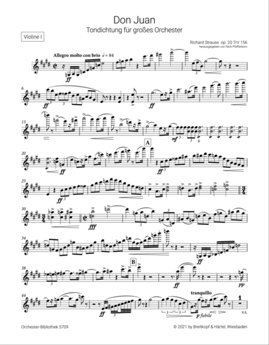 Don Juan Op. 20 TrV 156 Orchestra scores gallery preview page 2