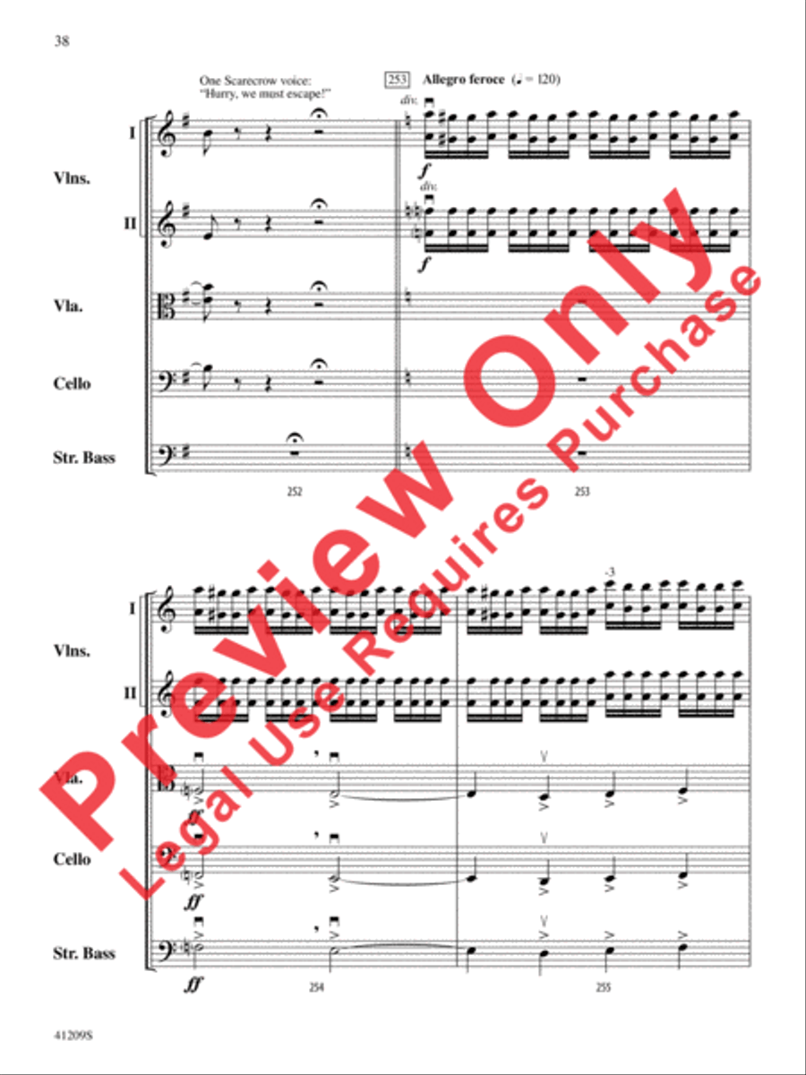The Wizard of Oz String Orchestra scores gallery preview page 39