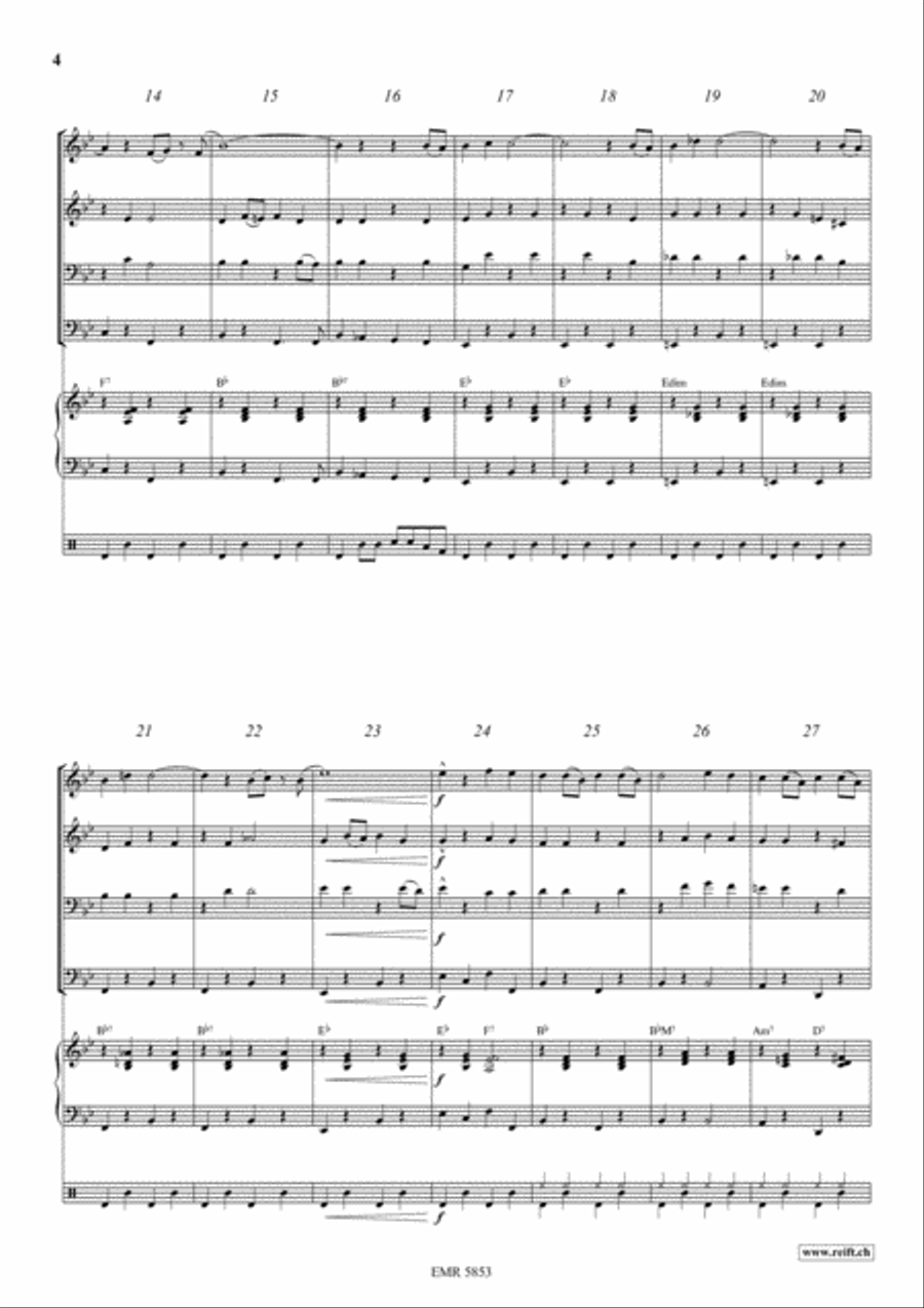 Strike Up The Band Brass Ensemble scores gallery preview page 4