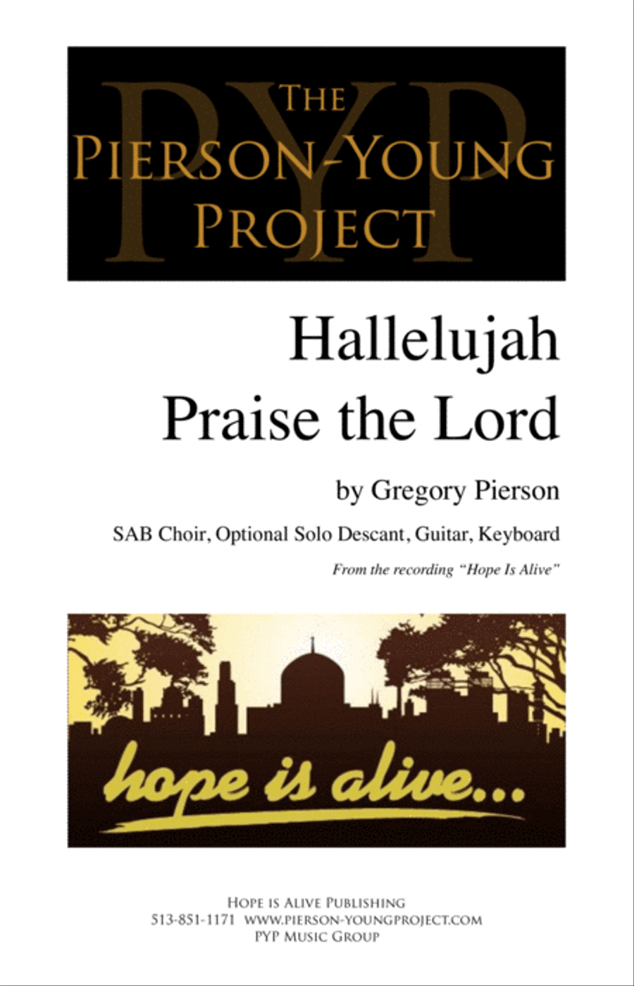Hallelujah Praise the Lord 3-Part scores gallery preview page 1