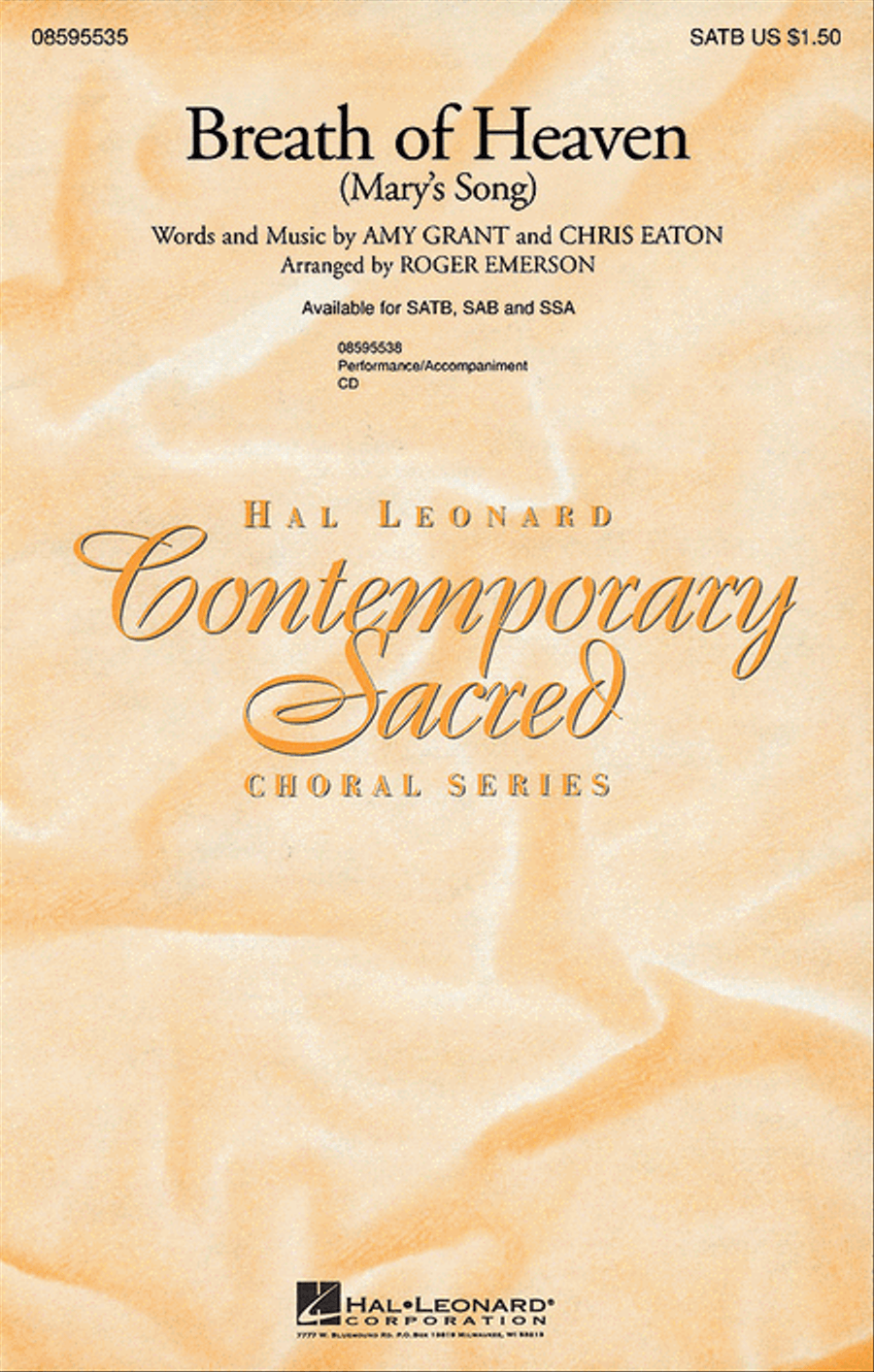 Breath of Heaven (Mary's Song) 4-Part scores gallery preview page 1