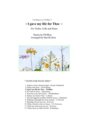 I gave my life for Thee (For Piano Trio)