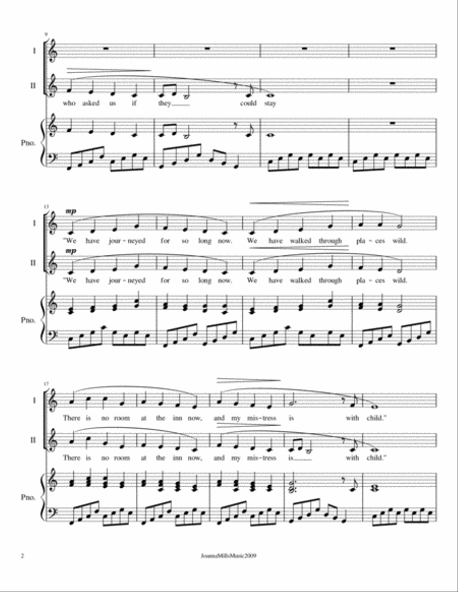 The Cows' Carol 2-Part scores gallery preview page 3