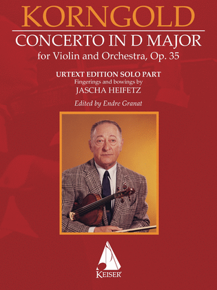 Book cover for Violin Concerto in D Major, Op. 35
