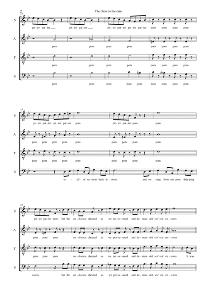The choir in the rain (SATB) image number null