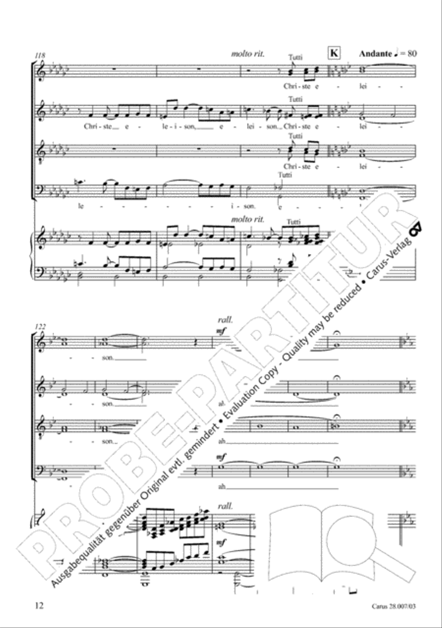 Missa latina 4-Part scores gallery preview page 13