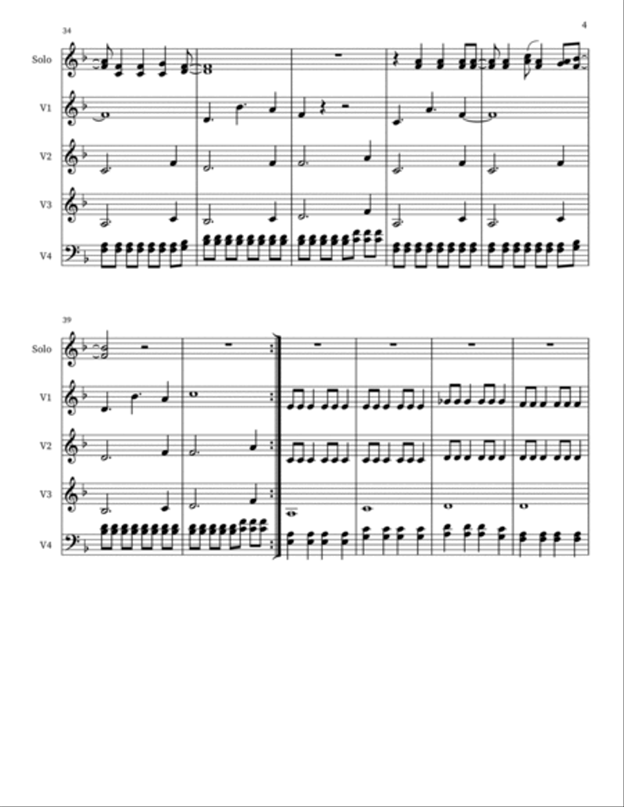 I Melt With You 4-Part scores gallery preview page 4