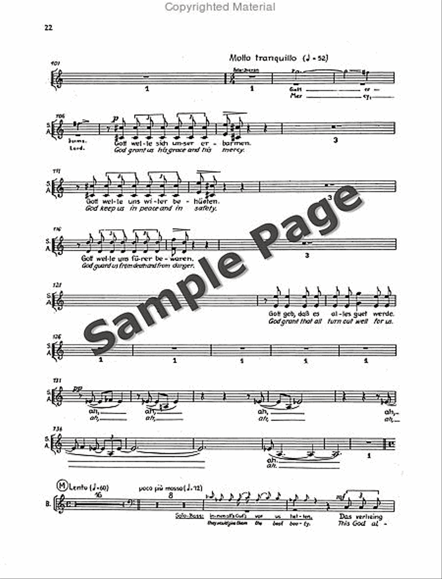 Der Tod Zu Basel Vocal Score 4-Part scores gallery preview page 25