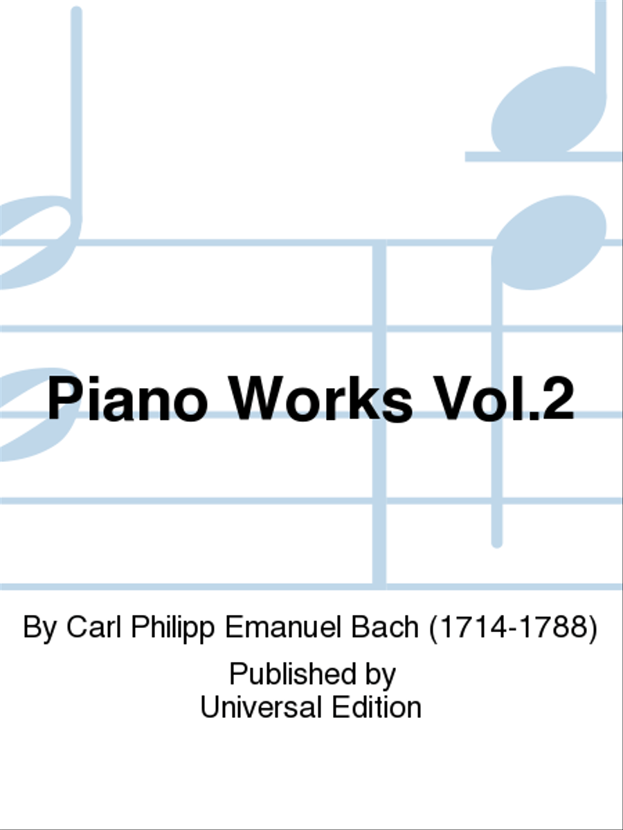 Piano Works Vol. 2 Piano Solo scores gallery preview page 1