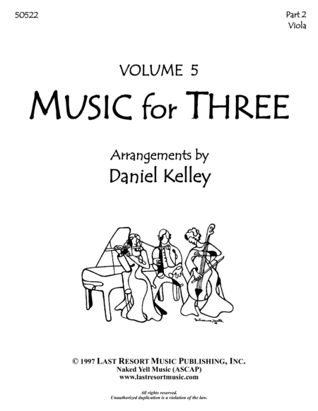 Music for Three, Volume 5 - Part 2 Viola 50522
