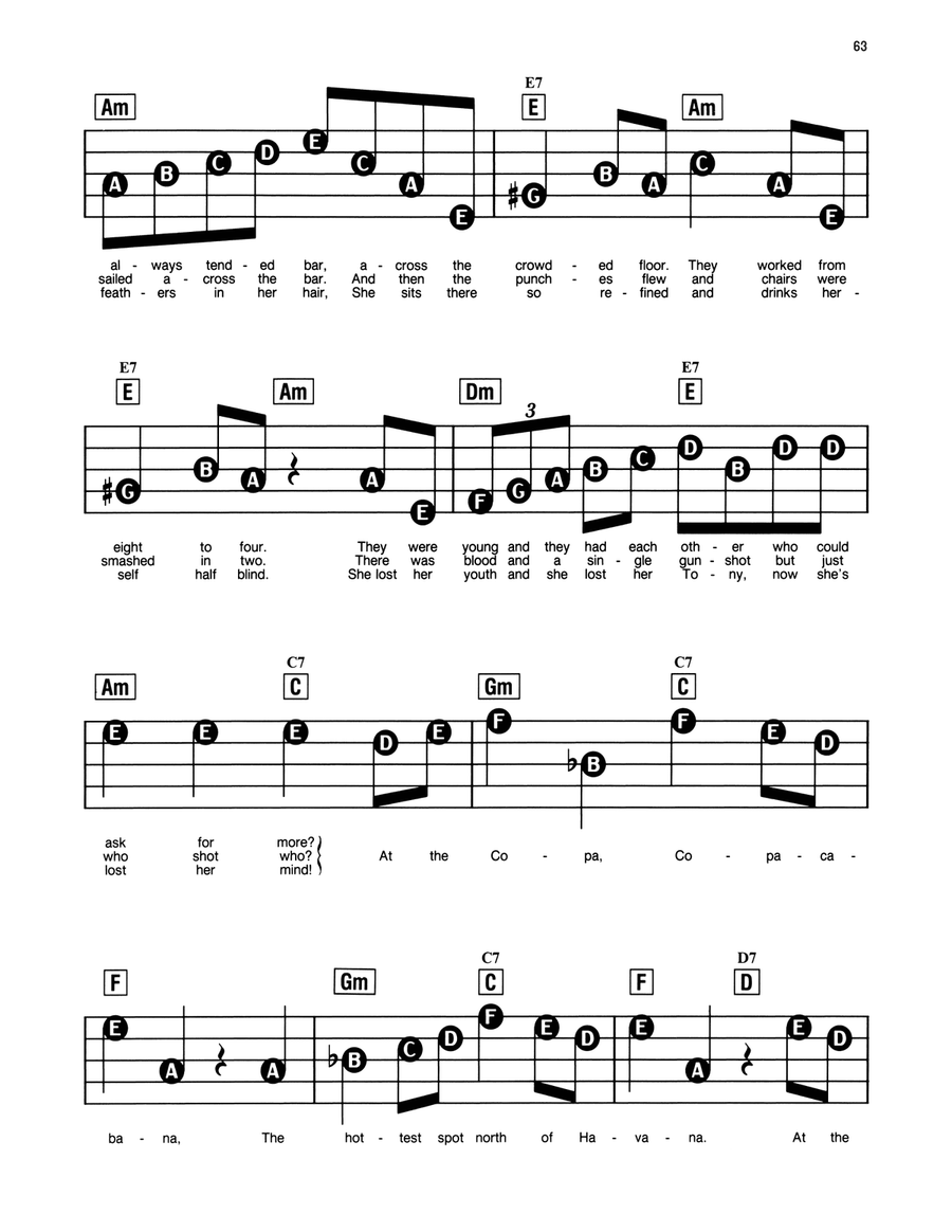 Copacabana (At The Copa) Copacabana (At The Copa) Electronic Keyboard scores gallery preview page 2