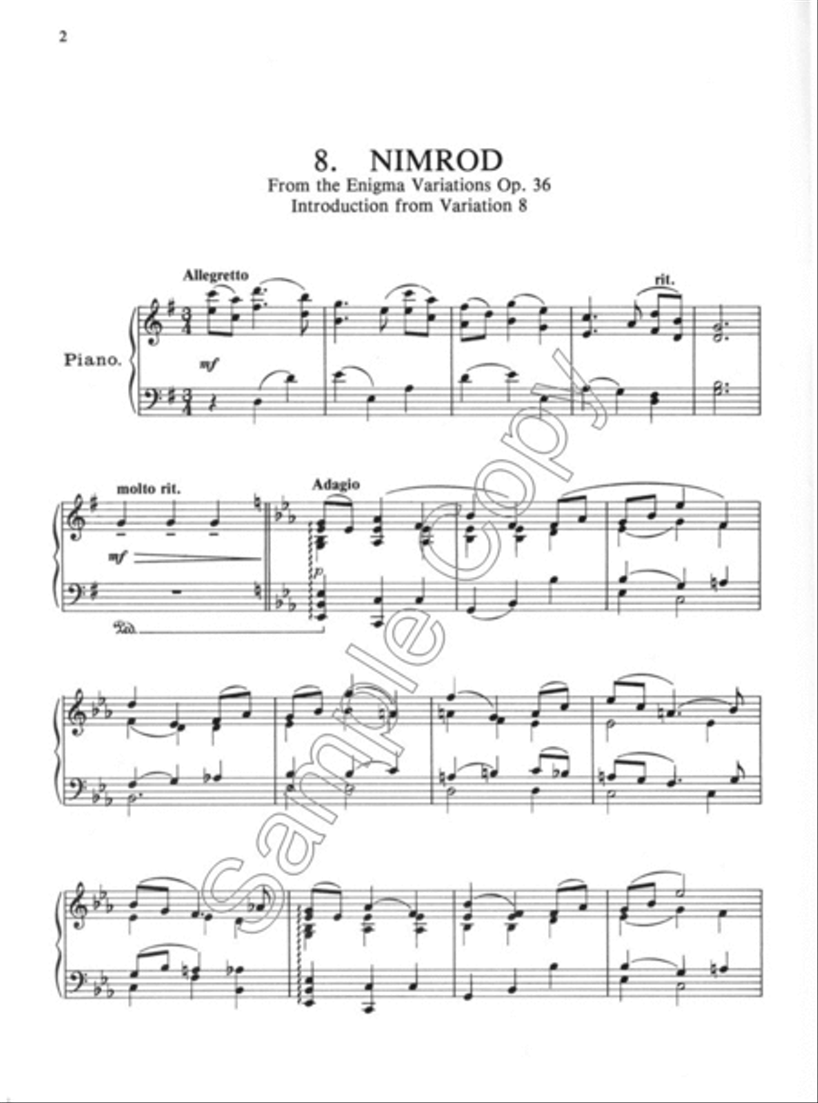 Elgar - Book 1 - Silhouette Series Piano Solo scores gallery preview page 2