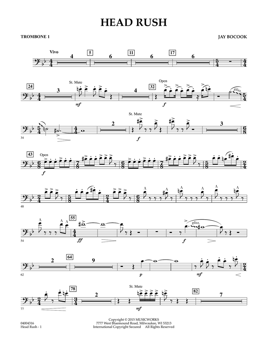 Head Rush - Trombone 1
